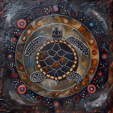 Aboriginal Turtle Canvas